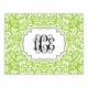 boatman geller chloe green foldover note cards