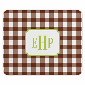 boatman geller classic check chocolate mouse pad