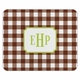 boatman geller classic check chocolate mouse pad
