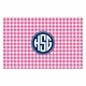 boatman geller classic check raspberry placemat