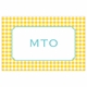 boatman geller classic check sunflower placemat