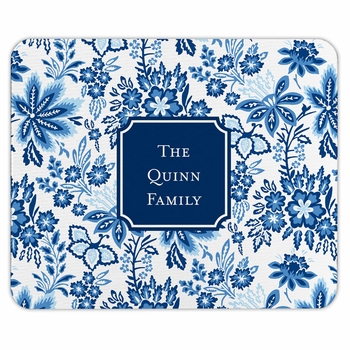 boatman geller classic floral blue mouse pad