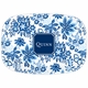 boatman geller classic floral blue platter