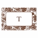 boatman geller classic floral brown disposable placemats