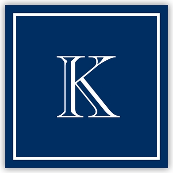 boatman geller classic square navy square sticker