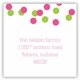 boatman geller confetti pink & green square sticker