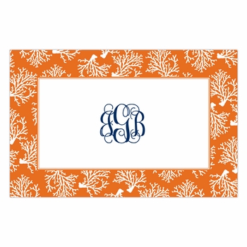 boatman geller coral repeat disposable placemats