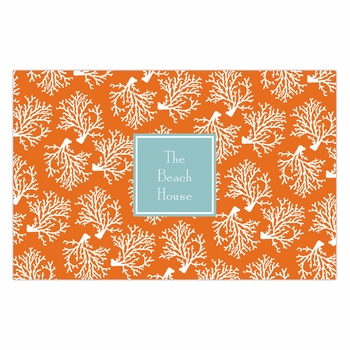 boatman geller coral repeat disposable placemats