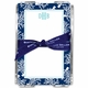 boatman geller coral repeat navy acrylic note sheets