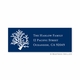 boatman geller coral repeat navy address labels