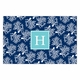 boatman geller coral repeat navy placemat