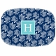 boatman geller coral repeat navy platter