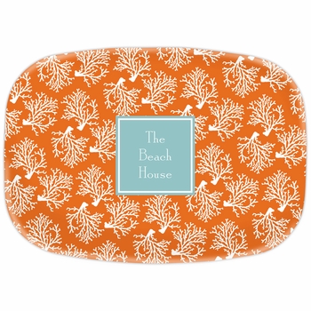 boatman geller coral repeat platter