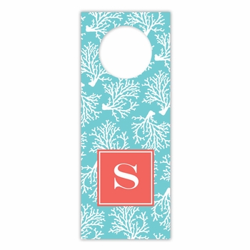 boatman geller coral repeat teal wine tags
