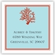 boatman geller coral square sticker