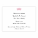 boatman geller crown pink box flat stationery/announcement