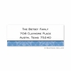 boatman geller damask blue address labels