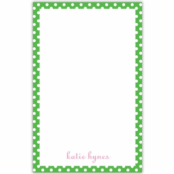 boatman geller dot green notepad