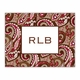 boatman geller ellie paisley brown & tan foldover notes