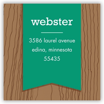 boatman geller faux bois emerald square sticker