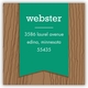 boatman geller faux bois emerald square sticker