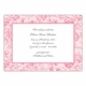 boatman geller floral toile pink large flat notecard