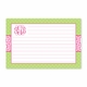 boatman geller greek key band pink recipe card