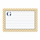 boatman geller greek key band pink recipe card