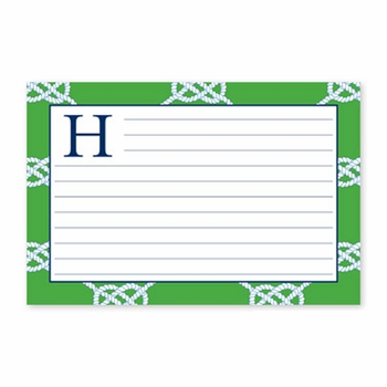 boatman geller greek key band pink recipe card
