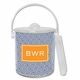 boatman geller greek key navy ice bucket