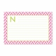 boatman geller greek key navy recipe card