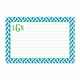 boatman geller greek key navy recipe card
