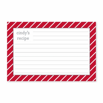boatman geller greek key navy recipe card