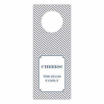 boatman geller herringbone gray wine tags