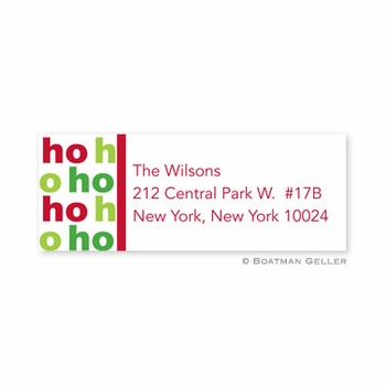 boatman geller ho ho ho address labels