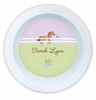 boatman geller horse melamine bowl