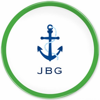 boatman geller icon anchor with border plate