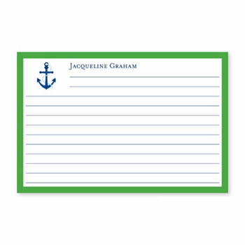 boatman geller icon anchor with border recipe card