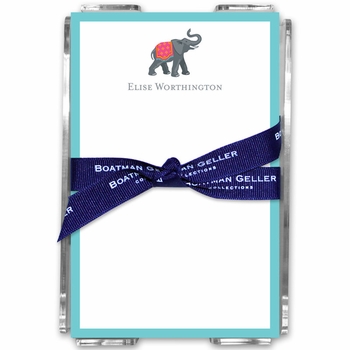 boatman geller icon elephant with border acrylic note sheets