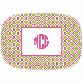 boatman geller kate raspberry & lime platter