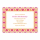 boatman geller kate tangerine & raspberry large flat notecard