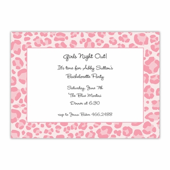 boatman geller leopard pink large flat notecard