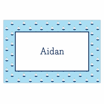 boatman geller little sailboat disposable placemats