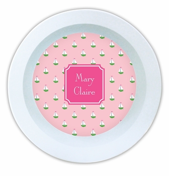 boatman geller little sailboat melamine bowl