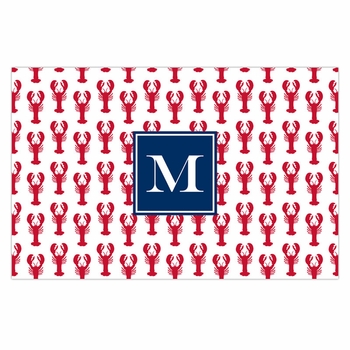 boatman geller lobsters red disposable placemats