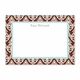 boatman geller madison damask chocolate large flat notecard
