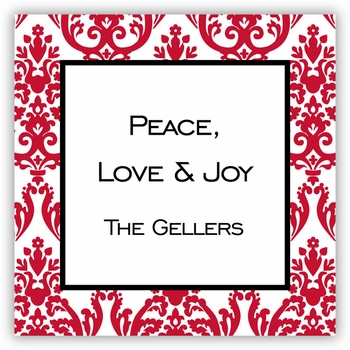boatman geller madison damask reverse square sticker