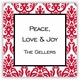 boatman geller madison damask reverse square sticker
