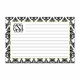 boatman geller madison damask white with black recipe card