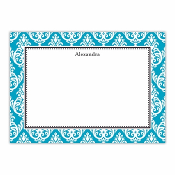 boatman geller madison teal large flat notecard